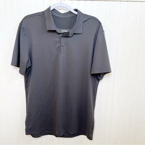 Lululemon Solid Gray Short Sleeve Golf Polo Men’s Size Large
